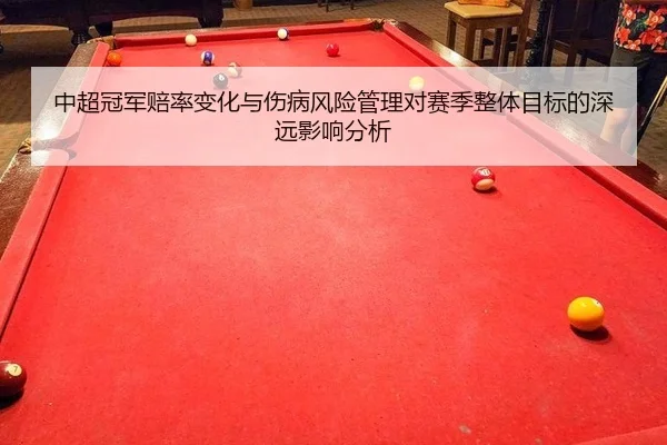 中超冠军赔率变化与伤病风险管理对赛季整体目标的深远影响分析